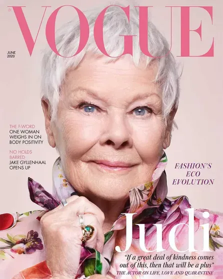 Джуди Денч на обложке журнала Vogue